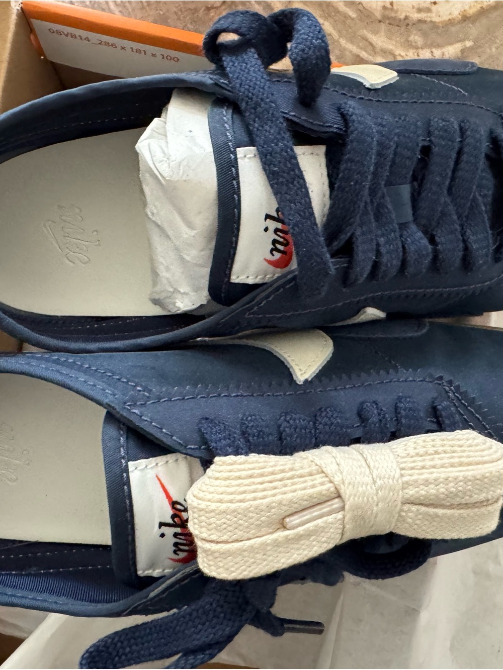 Nike Killshot-Style Navy Sneakers with Cream Accents